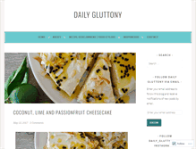 Tablet Screenshot of dailygluttony.com